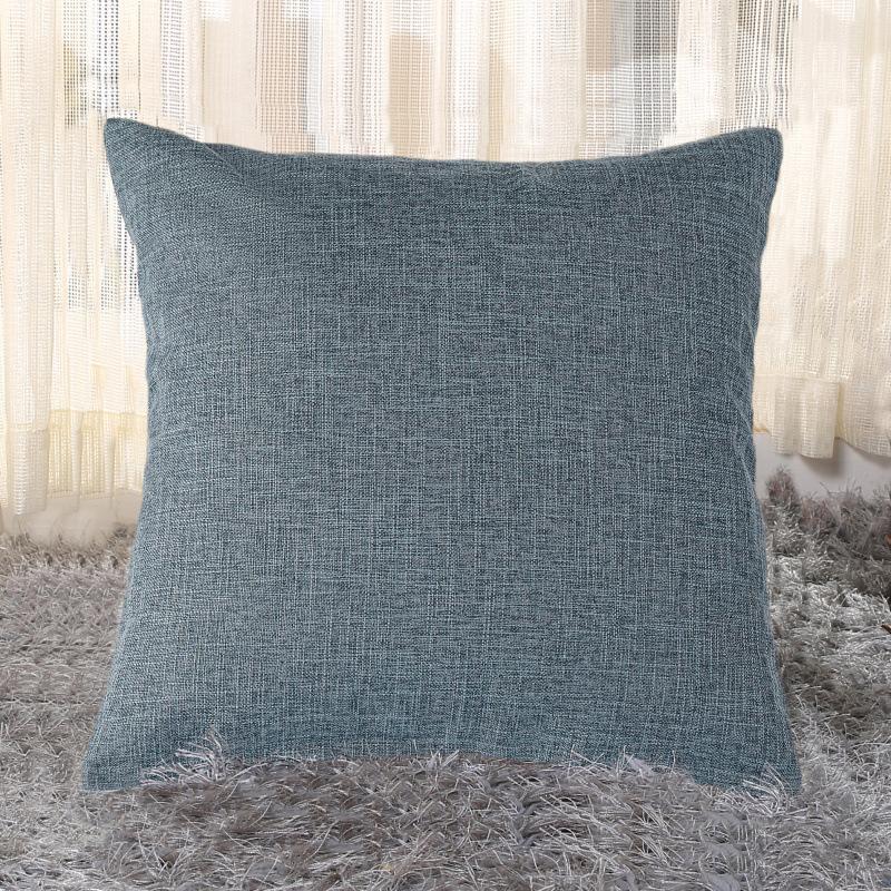 Ins Style Thick Linen Pillow Case Sofa Cushion Bedside Soft Bag Cushion Pillow