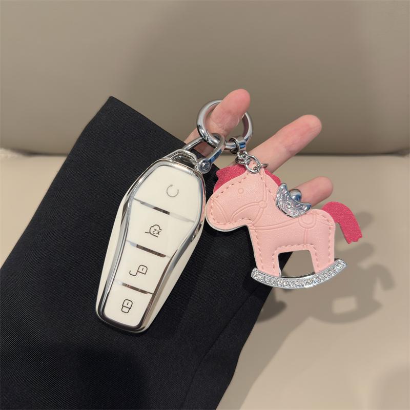 New Soft TPU Car Key Case For BYD Atto 3 Han Song Tang Qin Ev Pro PLUS MAX Dolphin 4 Buttons Remote Control Protect Cover Auto