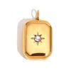 DIY Jewelry Making Necklace Pendant Practical Stainless Steel Gold Tone Pendant Charms For Handmade Accessories