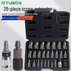 Hex Socket Screw & Wire Extractor Set for Stripped/Broken Heads & Rusty Phillips/Flathead Screws