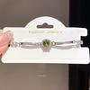Bracciale da Donna in Cristallo di Zircone Geometrico con Elegante Finitura Argentata per Moda e Regalo