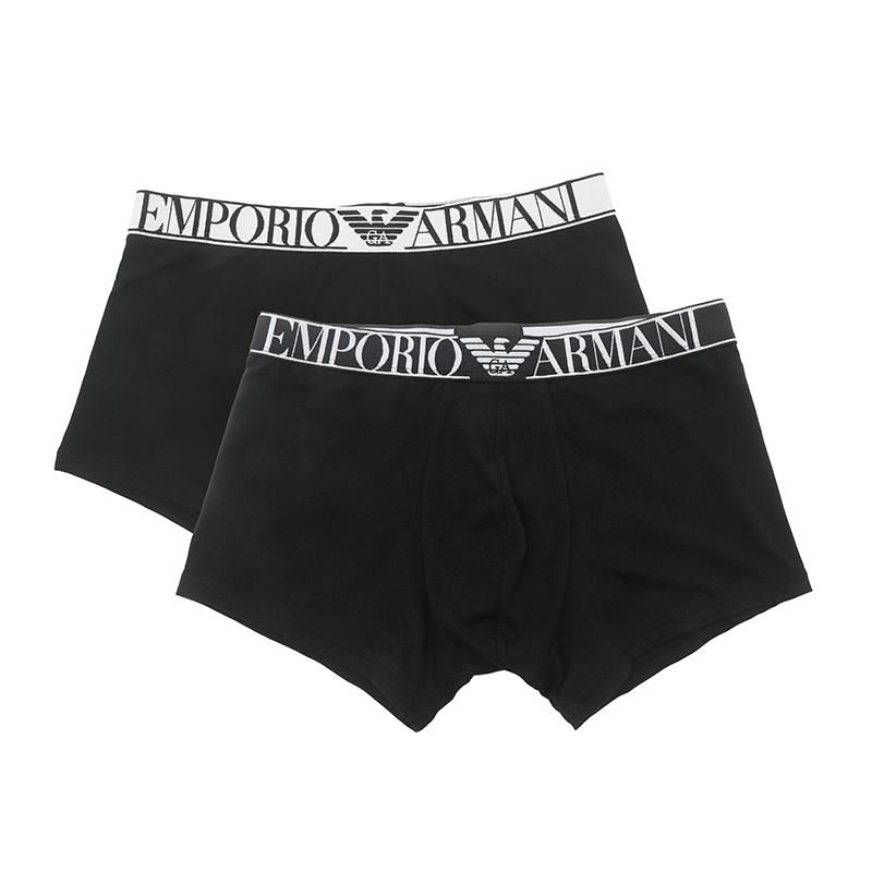 Emporio Armani SS23 Цветные Блоки Буквенный Логотип Отделка Боксеры Мужские Брюки Черный 111769-3R720-07320 M