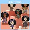 Cuter Afro Doll Plush Toy With Explosive Hair For Kids Gift And Collectible Play