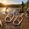 2PCS 3 Sizes Fly Fishing Pliers Stainless Steel Hackle Pliers Portable Fly Tying Pliers  Fly Tying