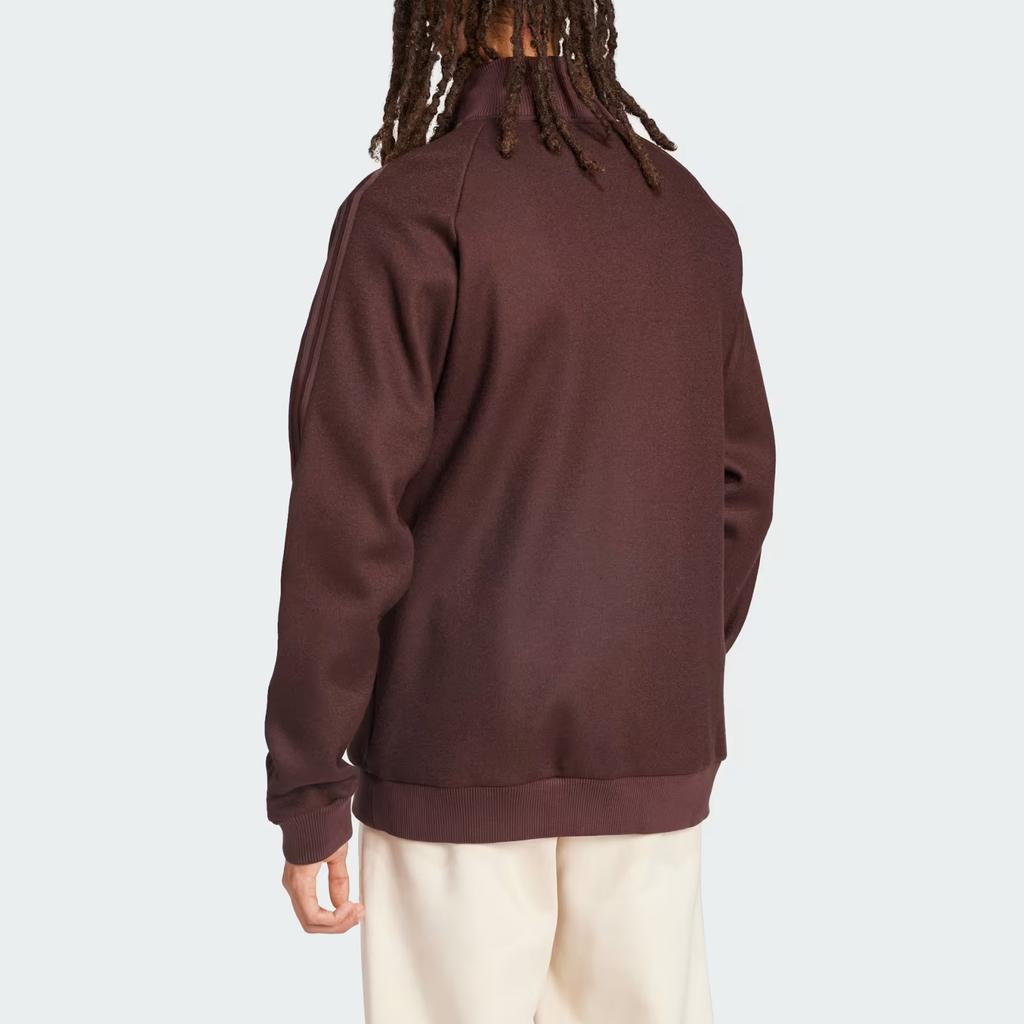 Adidas Originals Archive Track Top Outdoor Casual Vintage Sports Zip Stripe Stand Collar Jacket Men Jackets Shadow-Brown IZ3271