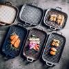 Keramik Doppelohr Gestreifte Backplatte Retro Sushi Sashimi Platte Dessertteller Salatteller Restaurant Spezialgeschirr