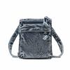 Large Capacity Canvas Crossbody Bag Zipper Closure Messenger Bag Denim Shoulder Bag  Office Use