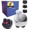 Dr. Air EMS Head Spa Deep X Scalp Brush Serenity White Waterproof Cordless with Red LED for Scalp and Face Care