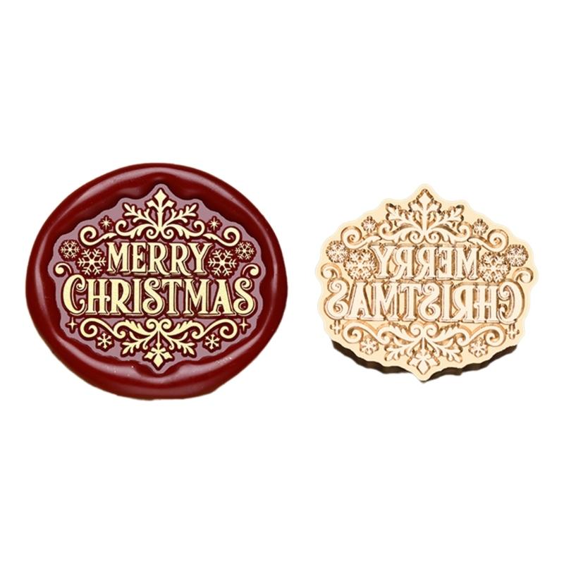 Christmas Seal Stamp Head Replacement, Embossed Seal Stamp Head for Seal Envelope, Invitations Scrapbooking Decoration