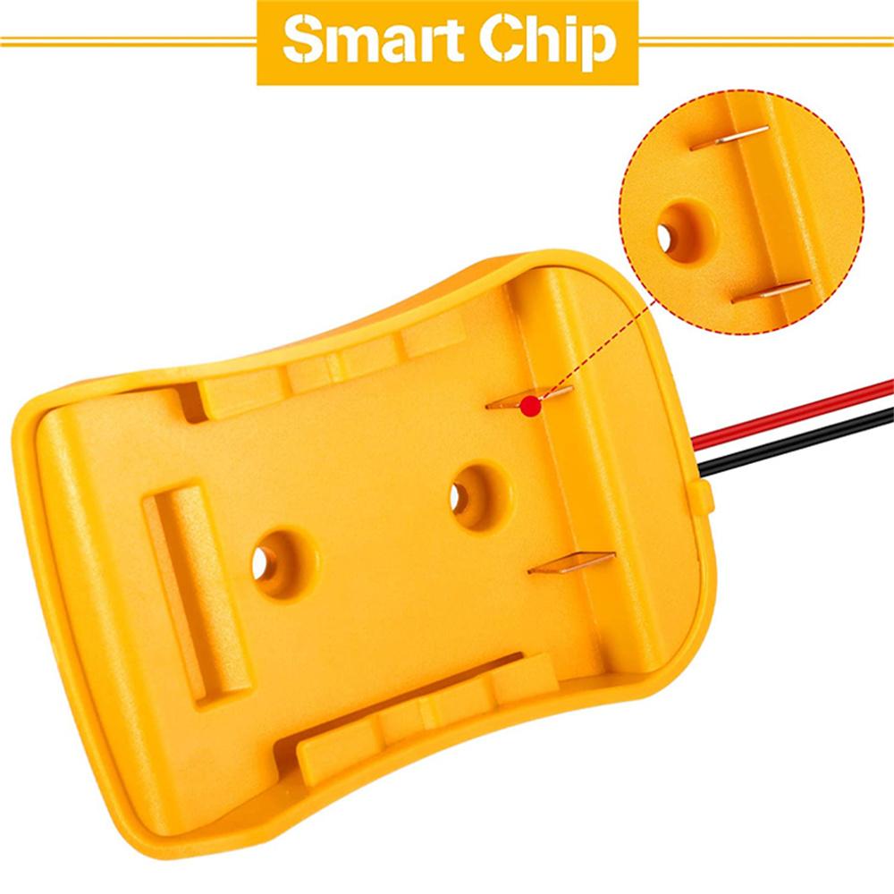 DIY Battery Converter For 18V/20V Max Battery Dock Power Connector 12AWG