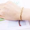 Lady's Braided Bracelet with Copper Beads and Tassels Braided Bracelet Vintage Braided Bracelet