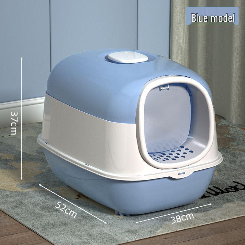 Очень большая полностью закрытая кошачья туалет-домик с УФ-стерилизацией и автоматическим удалением запаха Default