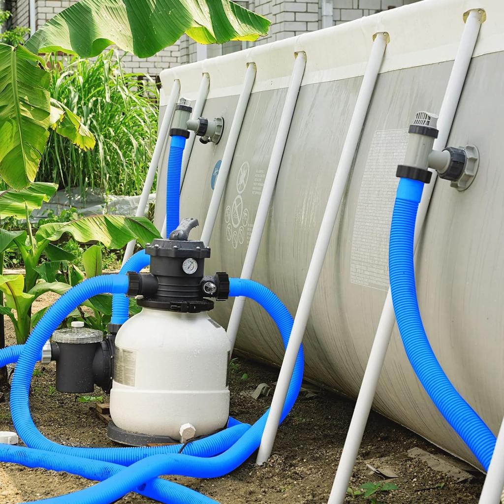 Convenient 1.5" Diameter Pool Hose Replacement Pool Accessory Hose Flexible Plastic Hose for 1500GPH 2500GPH 29060E