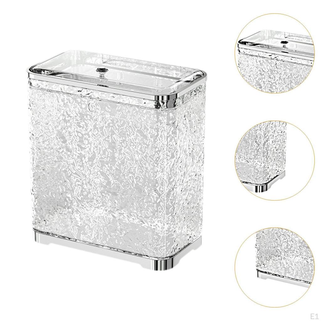 Kompaktní kuchyňský odpadkový koš s bezpečným uzávěrem pro organizaci skříněk