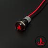 8/12/14MM Black Housing Metal Indicator Light Waterproof Car LED Pilot Signal Lamp Panel Dashboard Warning 12V 24V Customization