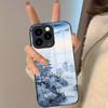 Oriental Blue And White Phone Case For IPhone 17 Pro Max 16 15 14 Pro Max 13 11 Plus Glass Cover