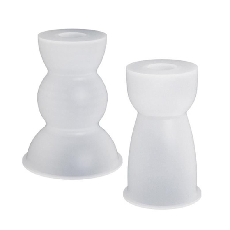 Portacandele in Resina Stampo in Silicone Semicerchio Stampo Geometrico Adatto per Portacandele in Epossidico Decorazione Tavola Familiare