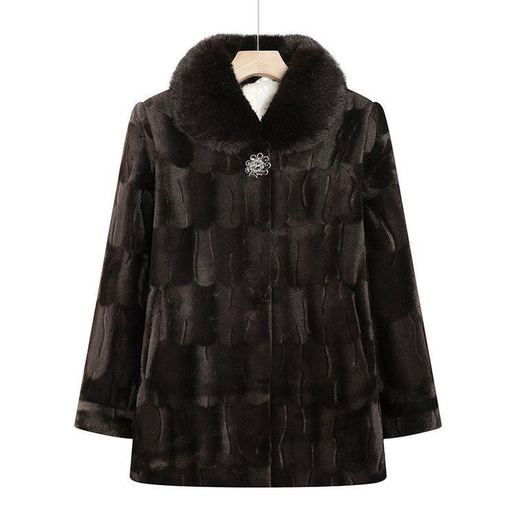 Women's Faux Mink Velvet Jacket: Versatile, Stylish Grandma-Inspired Autumn/Winter Top
