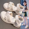 Little Girl Sandals Girls Summer New Pearl Children's Shoes Girls Foreign Princess Shoes Non-slip Beach Shoes