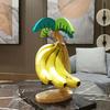 Banana Holder Stand Wooden Banana Hanger Tree with Metal Hook Decorative Vertical Storage Rack for Kitchen Countertop