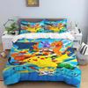 Pokémon Three-piece Bedding Set – Includes A Printed Duvet Cover and Pillowcases