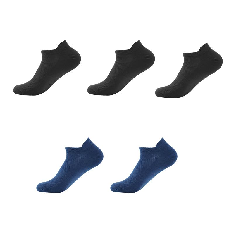 5 Pairs Men's Mesh Non-Slip Cotton Short Sock Male Breathable Spring Summer Autumn Ankle Socks