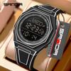 SANDA Men's and Women's Sports Electronic Watch Multi functional 5ATM Waterproof Colorful Night Light Alarm Clock Timing