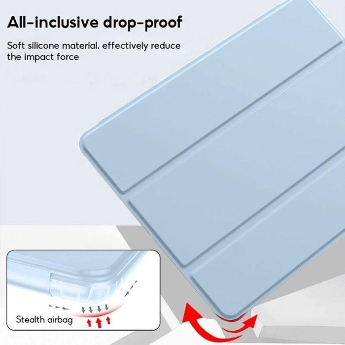 Coque + Verre Trempé - E.F.Connection - pour Samsung Galaxy Tab A9+ - Antichoc Slim - Bleu