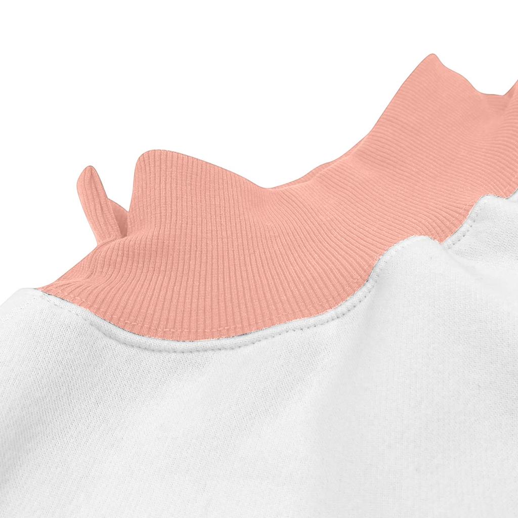 Women's Color Block Pullover Hoodie Casual Long Sleeve Fall Winter Sweatshirt