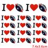 10pcs Cartoon Iron On Patches For Clothing Diy Rugby Game Day Embroidery Patch On Clothes Jackets Sew Applique Stickers Badge 