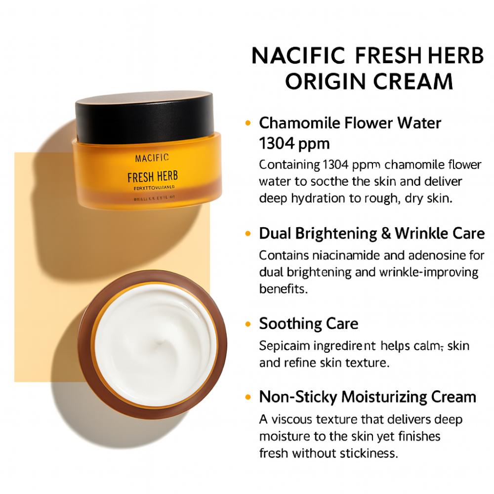 NACIFIC Fresh Herb Origin Skincare Set (3 Items: Toner, Serum, Cream)