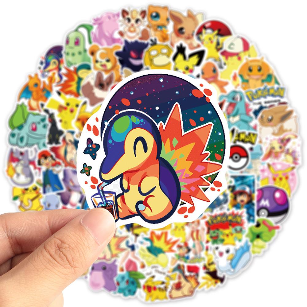 10/30/50/100pcs Anime Graffiti Stickers Cute Pikachu Decals Water Bottle Notebook Skateboard Kawaii Cartoon Sticker Pack