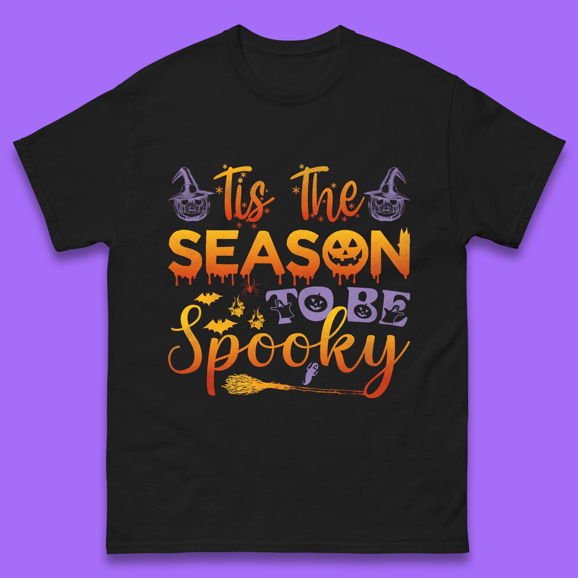 Tis The Season To Be Spooky Halloween Creepy Season Mens Tee Top S