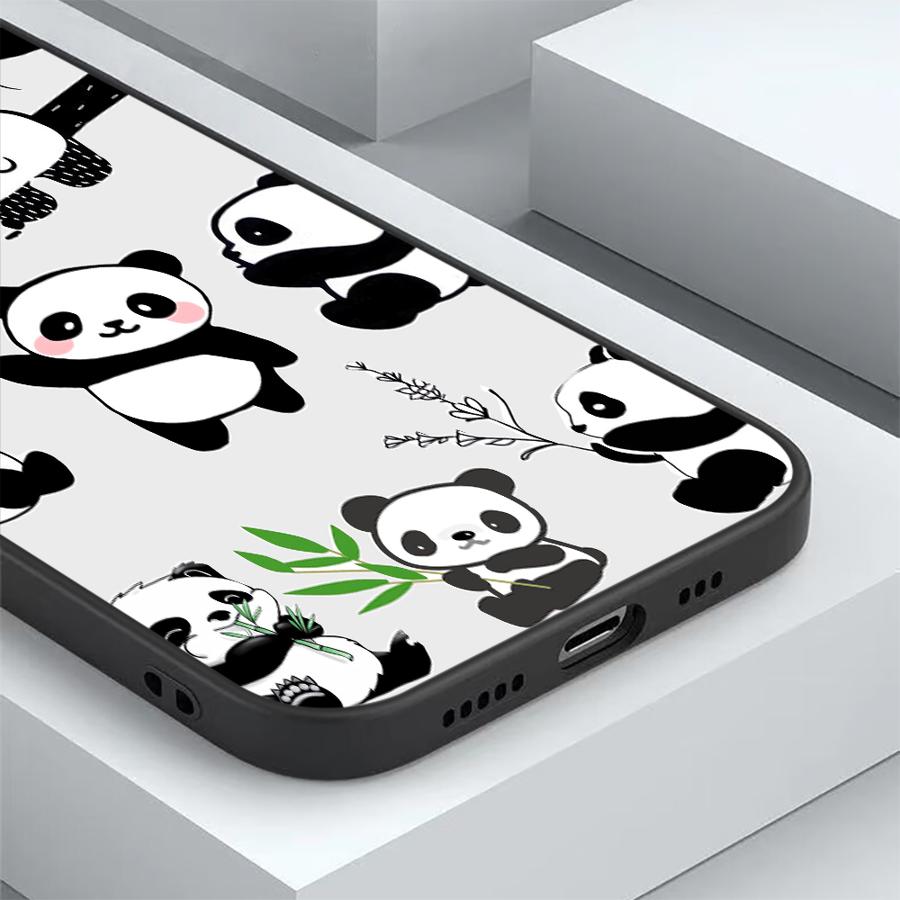 Cartoon Cute Panda Case for Xiaomi Poco F8 C61 C71 F1 M3 M4 M7 Pro C75 C50 M5 X3 X4 X5 X7 Pro F3 Funda Phone Cover