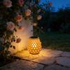 Solar Powered Chinese, Imitation Rattan Hanging Lamps, Tree-mounted Decorative Garden Lights, Balcony