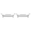 Adaptador de 2 peças Para Samsung galaxy watch 7 ultra 47mm Pulseira 22mm Conector de Aço Inoxidável Acessórios pulseira galaxy watch 7 ultra