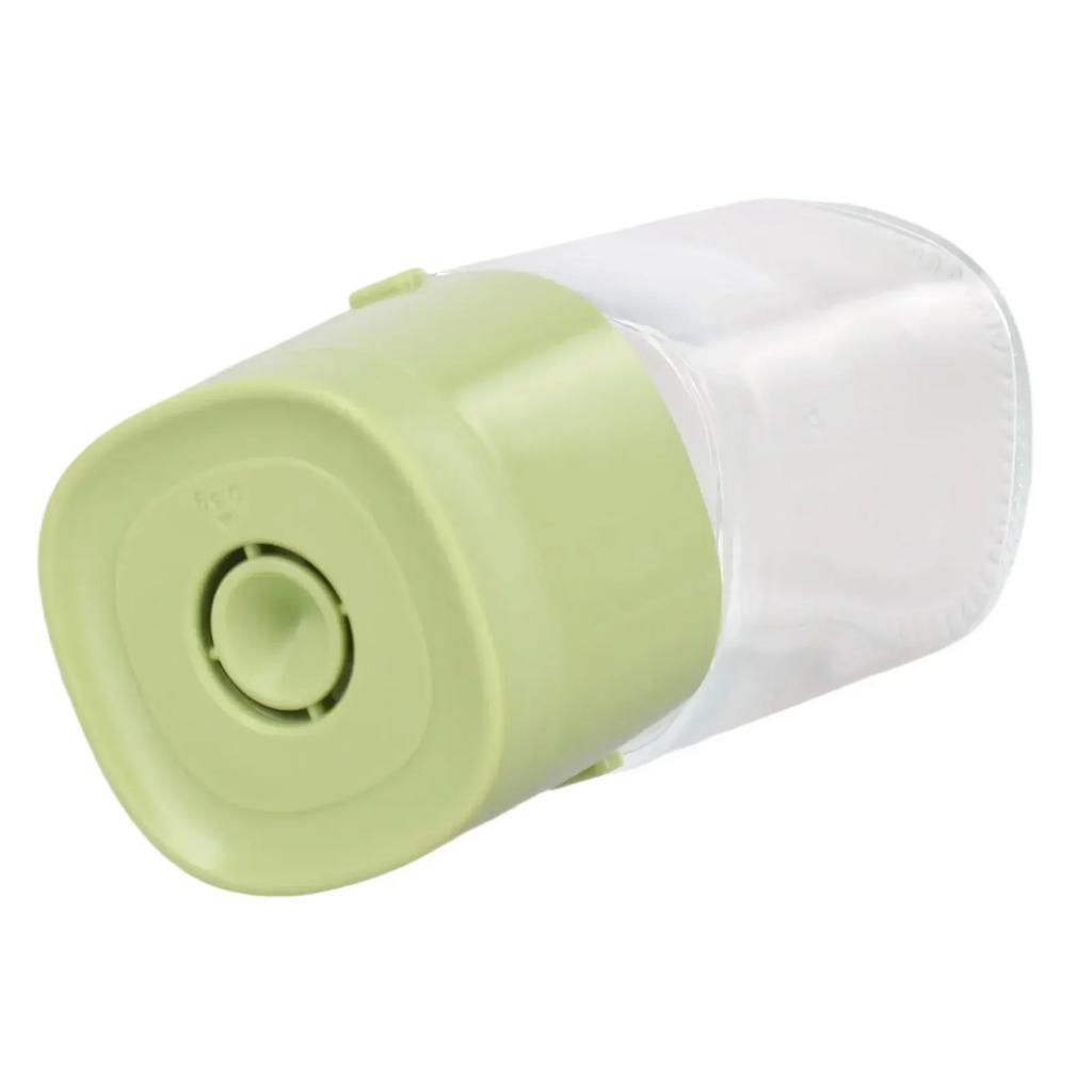 Salt and Sugar Push Button Dispenser with Lid Accurate Pouring Freshness Preservation for Different Seasonings