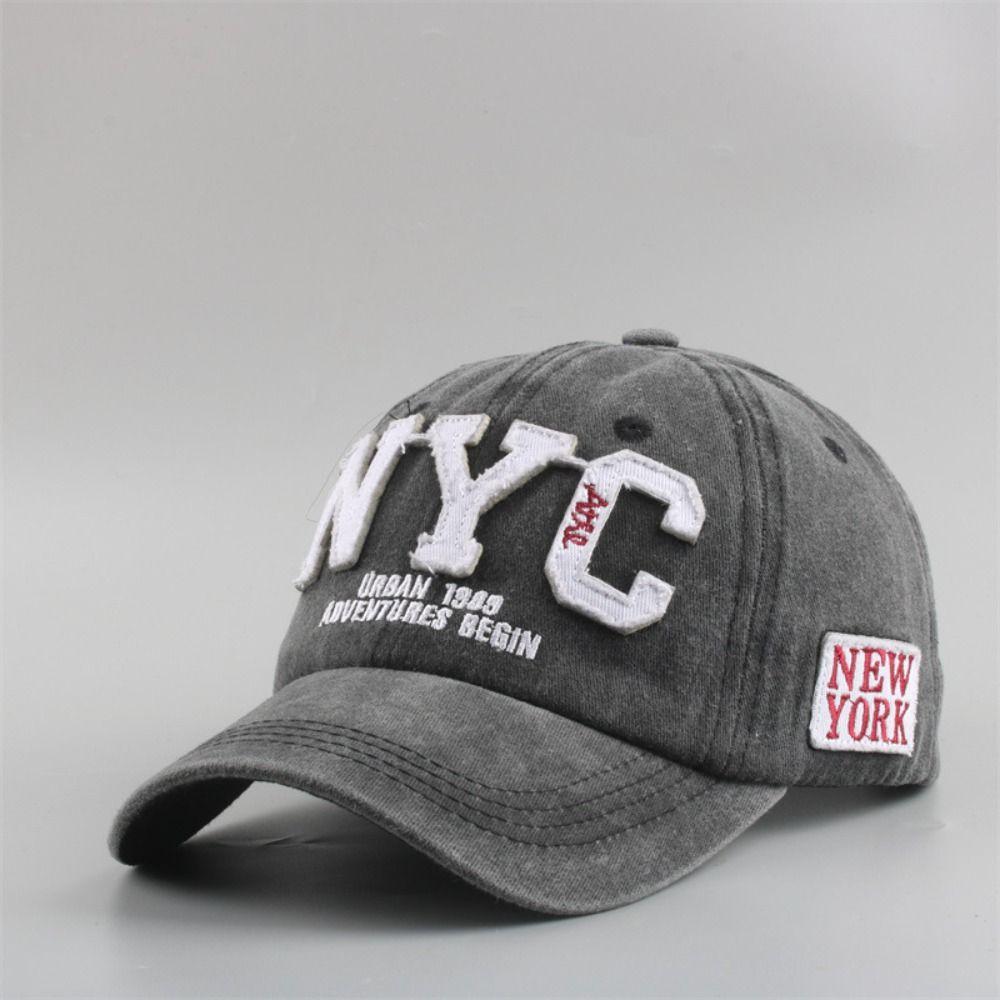 NEW YORK Distressed Faded Cap Adjustable Washed Snapback Baseball Cap For Man Women Outdoor Sports