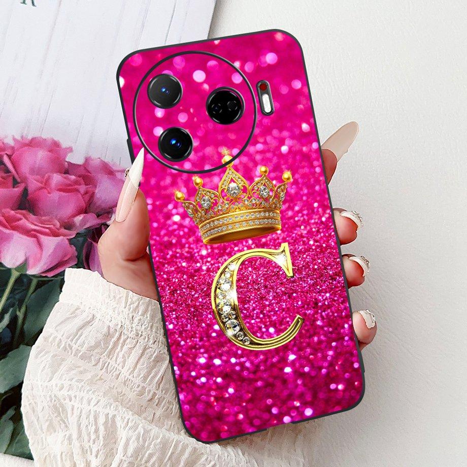 Phone Case For Tecno Camon 30 4G 5G 30S Pro 30pro 30 Premier Cover Soft Silicone Funda Matte TPU Capa Initial Letters Pattern