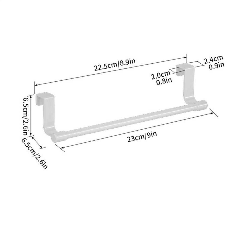 23/36CM Over Cabinet Towel Holder No Drilling Stainless Steel Rack Kitchen Towel Holder for Cabinet for Home Apartment Bathroom