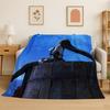 Cloud Tifa Final Fantasy Games Sephiroth Flannel Blanket Soft Warm Throw Blanket for Bedroom Living Room Bed Travel Picnic Gift