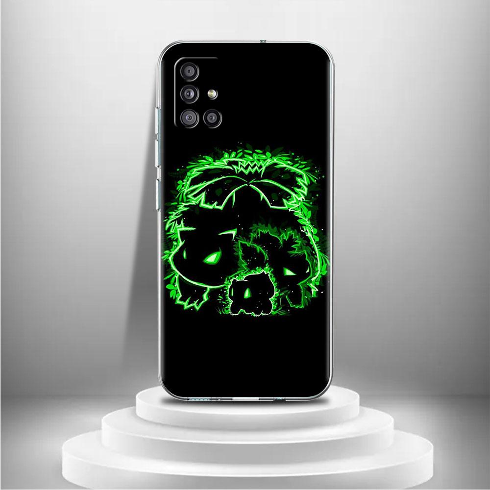 Clear Case For Samsung Galaxy A52 A12 A51 A32 A21s A71 A32 A22 50 A70 A31 A72 5G Phone Cover Anime Pokemon Japan