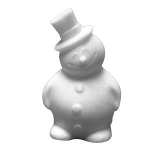 Bonhomme de neige en polystyrène 17cm rayher