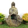 Lotus Buddha Table Top Water Fountain with RGB LED Light for Home Décor/Gift/Vastu/Pooja/Reception/House Warming (Gold)
