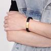 KALEN Stainless Steel Cowhide Leather Bracelets for Men Black Braid Chain Bracelet Men's Magnetic Genuine Gift 3 Color Jewelry