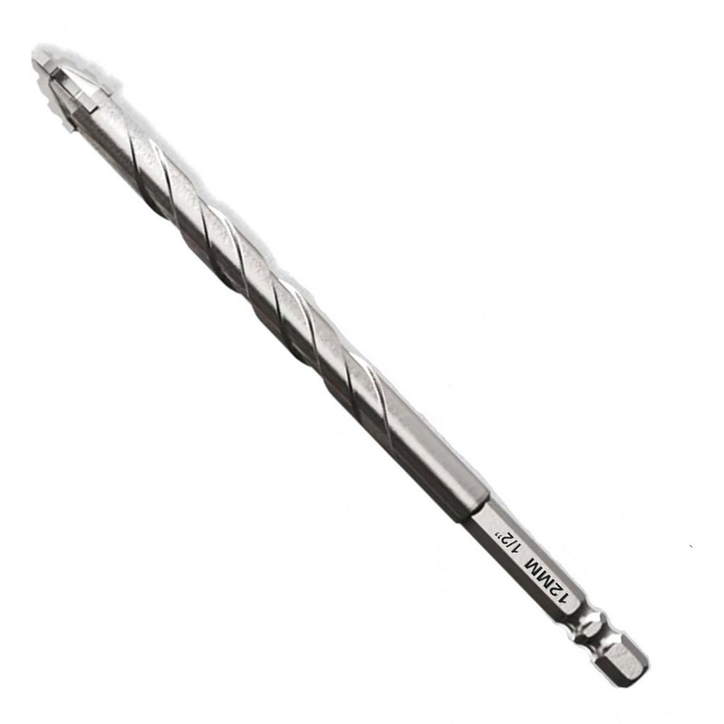 4/5/6/8/10/12mm Four Edge Saw Tooth Eccentric Drill Bit Serrated Eccentric Drill Bit Multifunction High Hardness