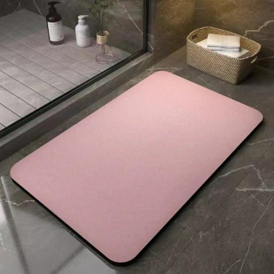 Simple Diatom Mud Floor Mat - Stain-Resistant, Water-Absorbent, Non-Slip, Wear-Resistant, Easy-Clean Bathroom Foot Mat.