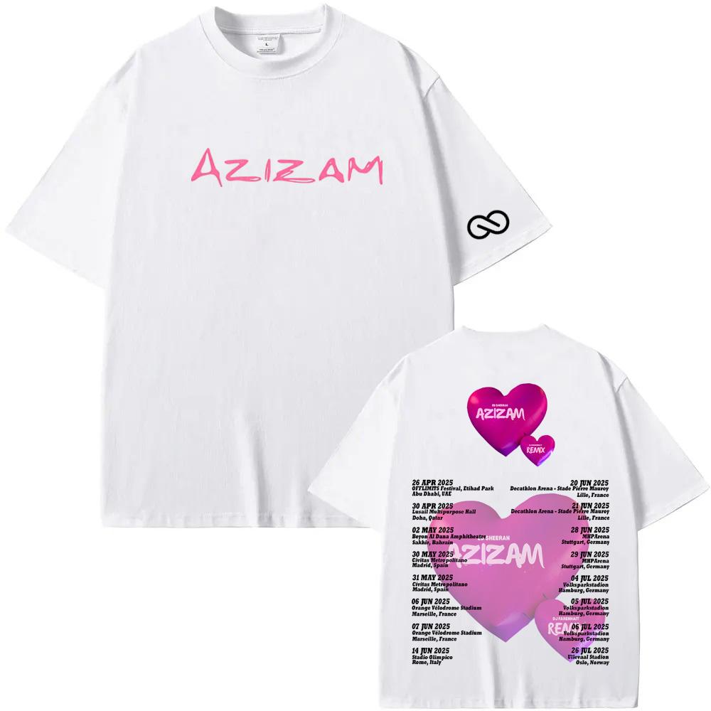 Ed Sheeran 2025nye T-skjorter Metal Rock Band Tees Ren Bomull Menn Kvinner Harajuku Mote Rund Hals topper 100% bomull Sommer t-skjorter