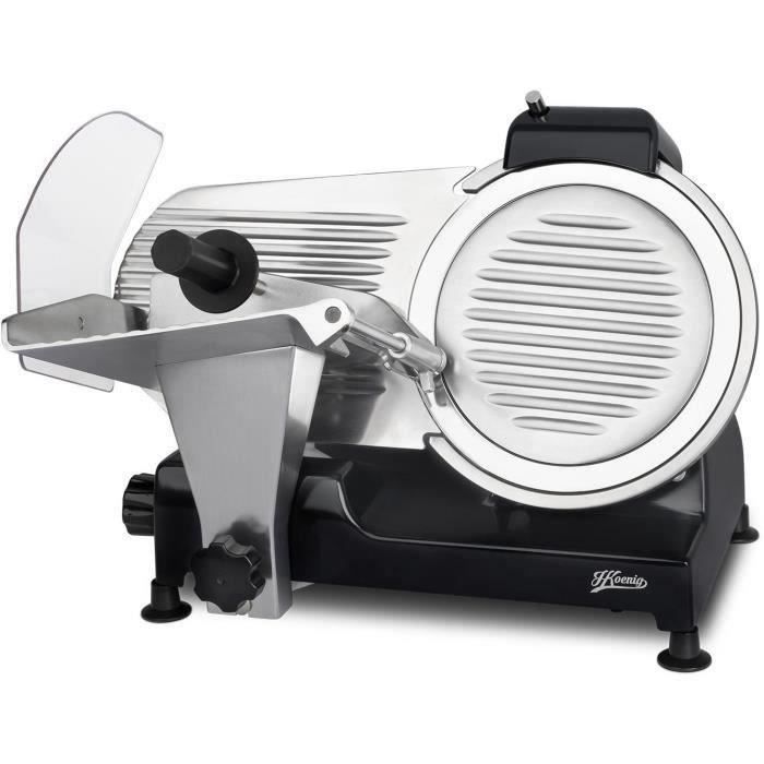 Trancheuse a viande - H.KoeNIG - MSX252 - Lame 250 mm - Puissance 240 W - Epaisseur 0-12 mm