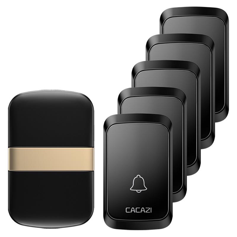Smart Wireless Waterproof Doorbell with Long-Range Remote and Five-in-One Functions